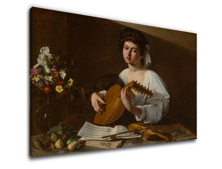 Η εικόνα στον καμβά Michelangelo Caravaggio - Lutnista - εικόνα 3
