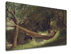 Η εικόνα στον καμβά Winslow Homer - Girl in a hammock - εικόνα 3