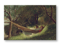 Η εικόνα στον καμβά Winslow Homer - Girl in a hammock - εικόνα 4