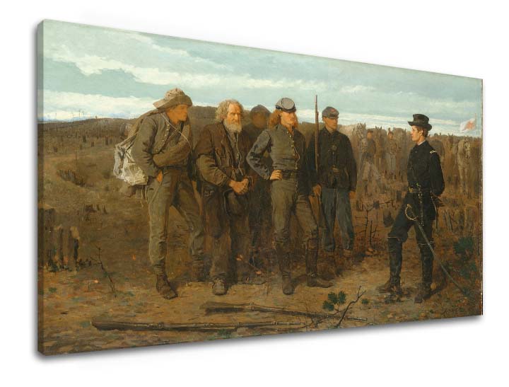 Η εικόνα στον καμβά Winslow Homer - Αιχμάλωτοι από το μέτωπο - εικόνα 3