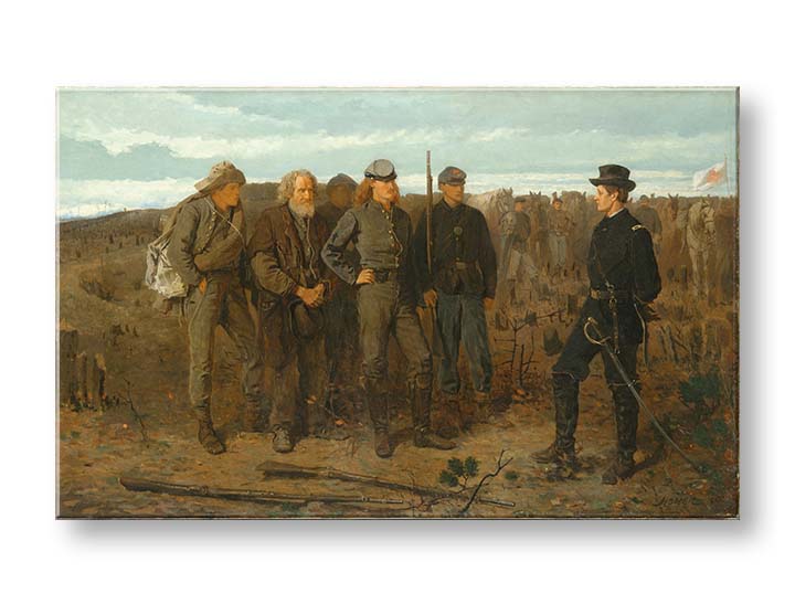 Η εικόνα στον καμβά Winslow Homer - Αιχμάλωτοι από το μέτωπο - εικόνα 4