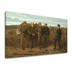 Η εικόνα στον καμβά Winslow Homer - Αιχμάλωτοι από το μέτωπο