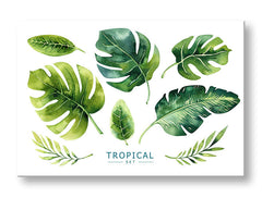 Τοιχογραφία με κείμενο Tropical set