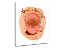 Wall art με κείμενο Καλημέρα