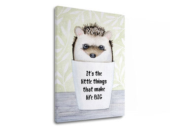Wall art με κείμενο Τα μικρά του πράγματα
