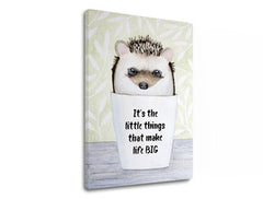Wall art με κείμενο Τα μικρά του πράγματα