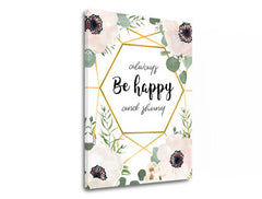 Wall art με κείμενο Always be happy