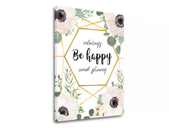 Τοιχογραφία με κείμενο Always be happy - εικόνα 3
