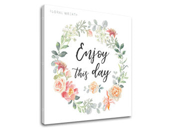 Wall art με κείμενο Enjoy this day