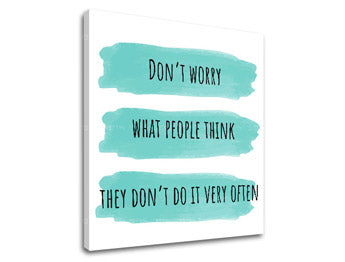 Wall art με κείμενο Dont worry