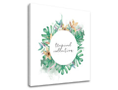 Wall art με κείμενο Τροπική συλλογή