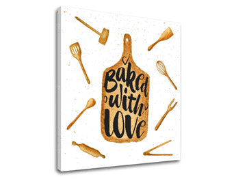Wall art με κείμενο Baked with love