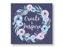 Τοιχογραφία με κείμενο Create and Inspire