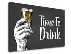 Τοιχογραφία με κείμενο Time to drink - εικόνα 3