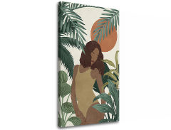 Η εικόνα στον καμβά ΓΥΝΑΙΚΑ ΣΤΗ ΦΥΣΗ 001