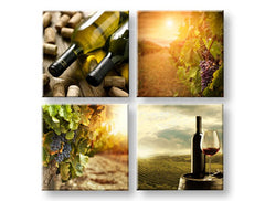 Ζωγραφική τοίχου Συνάντηση στον αμπελώνα 4 μέρη XOBKOL16E42