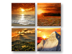 Ζωγραφική τοίχου Ομορφιά της Γης 4 μέρη XOBKOL19E42