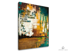 Αναπαραγωγή του συγγραφέα σε καμβά ABSTRACT XOBAM003E1