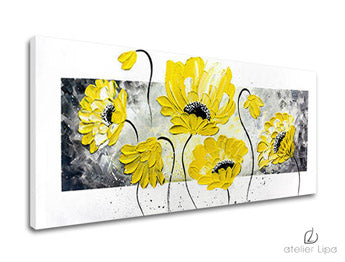 Αναπαραγωγή του συγγραφέα σε καμβά FLOWERS XOBAM011E1