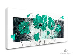 Αναπαραγωγή του συγγραφέα σε καμβά FLOWERS XOBAM012E1