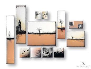 Αναπαραγωγή του συγγραφέα σε καμβά LAND XOBAM015E12