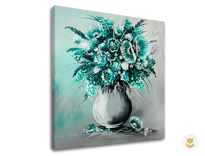 Αναπαραγωγή του συγγραφέα σε καμβά FLOWERS XOBAM022E1