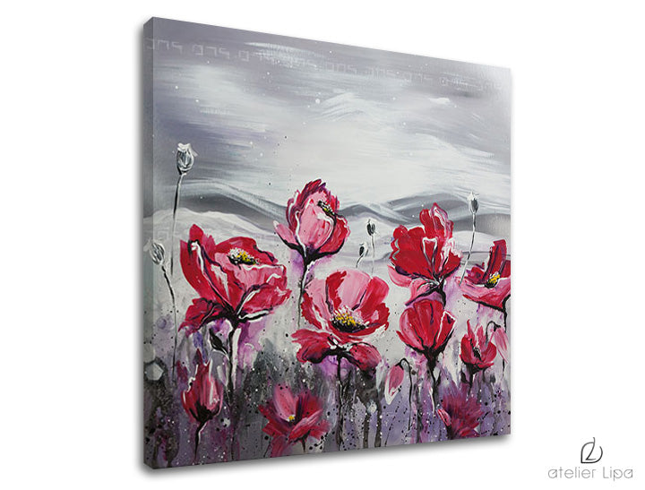 Αναπαραγωγή του συγγραφέα σε καμβά FLOWERS XOBAM031E1