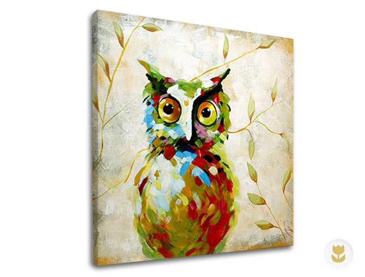 Αναπαραγωγή του συγγραφέα σε καμβά Κουκουβάγια XOBDA015E1