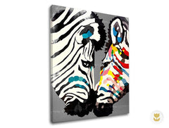 Αναπαραγωγή του συγγραφέα σε καμβά ZEBRA