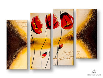 Αναπαραγωγή του συγγραφέα σε καμβά FLOWERS XOBDO107D4