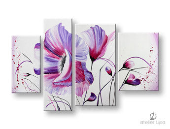 Αναπαραγωγή του συγγραφέα σε καμβά FLOWERS XOBDO118D4