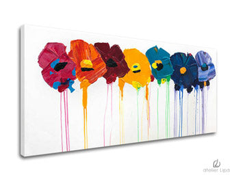 Αναπαραγωγή του συγγραφέα σε καμβά FLOWERS XOBFB523E1