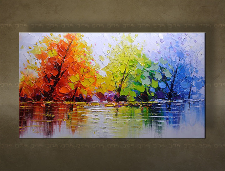 Χειροποίητη ζωγραφισμένη τέχνη τοίχου STROMY FB012E1 | διαφορετικά μεγέθη