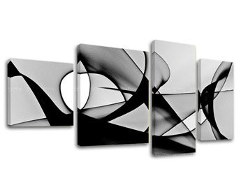 Η εικόνα σε καμβά 4 μέρη ABSTRAKT AB013E40