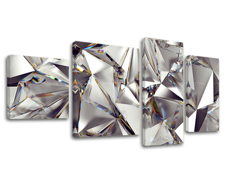 Η εικόνα σε καμβά 4 μέρη ABSTRAKT AB022E40