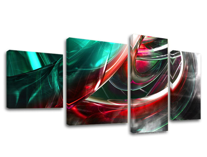 Η εικόνα σε καμβά 4 μέρη ABSTRAKT AB029E40