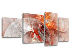 Η εικόνα σε καμβά 4 μέρη ABSTRAKT AB053E40
