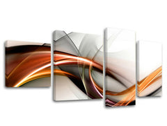 Η εικόνα σε καμβά 4 μέρη ABSTRAKT AB070E40