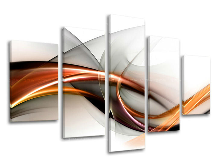 Ζωγραφική τοίχου 5 τμημάτων ABSTRAKT XOBAB070E50