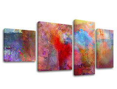 Η εικόνα σε καμβά 4 μέρη ABSTRAKT AB072E40