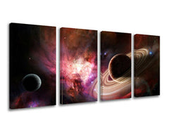 Ζωγραφική τοίχου 4 τμημάτων UNIVERSE GA001E41