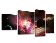 Η εικόνα σε καμβά 4 μέρη UNIVERSE GA001E40