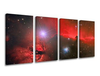 Ζωγραφική τοίχου 4 τμημάτων UNIVERSE GA004E41