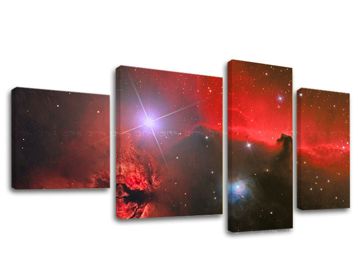 Η εικόνα σε καμβά 4 μέρη SPACE GA004E40