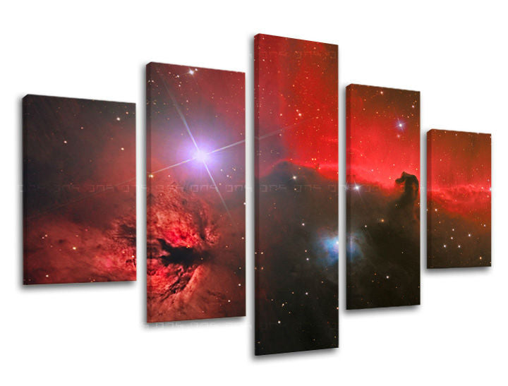Ζωγραφική τοίχου 5 τμημάτων UNIVERSE GA004E50