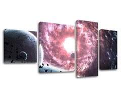 Η εικόνα σε καμβά 4 μέρη SPACE GA007E40