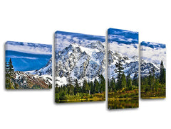 Ζωγραφική τοίχου 4 τμημάτων LANDSCAPES KR011E40