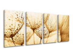 Ζωγραφική τοίχου 4 τμημάτων FLOWERS KV071E41