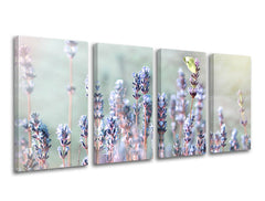 Ζωγραφική τοίχου 4 τμημάτων FLOWERS KV077E41
