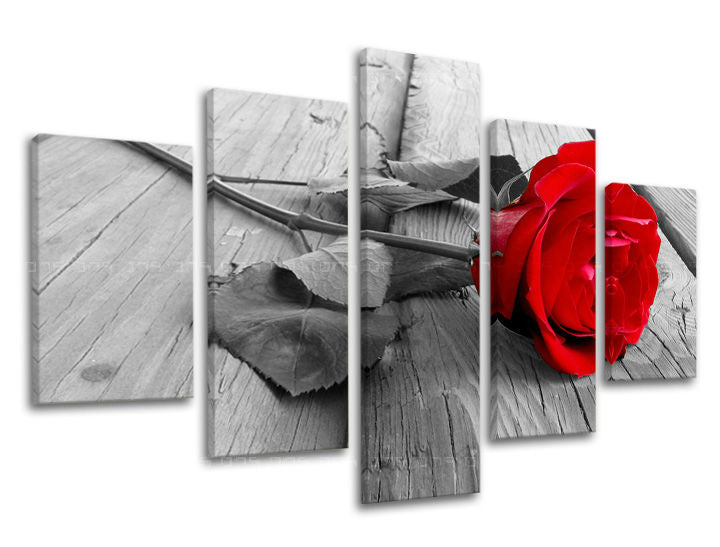 Ζωγραφική τοίχου 5 τμημάτων FLOWERS XOBKV115E50